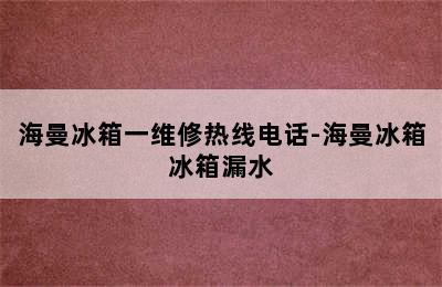 海曼冰箱一维修热线电话-海曼冰箱冰箱漏水