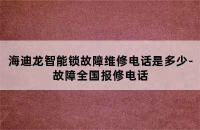 海迪龙智能锁故障维修电话是多少-故障全国报修电话