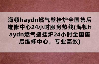 海顿haydn燃气壁挂炉全国售后维修中心24小时服务热线(海顿haydn燃气壁挂炉24小时全国售后维修中心，专业高效)