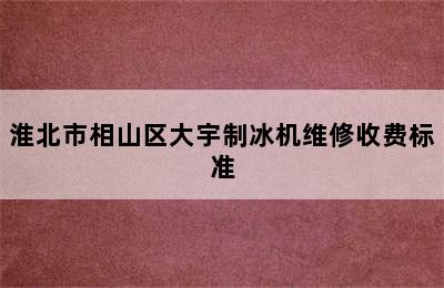 淮北市相山区大宇制冰机维修收费标准