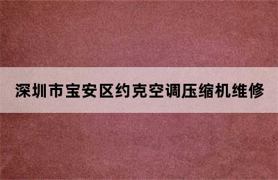 深圳市宝安区约克空调压缩机维修