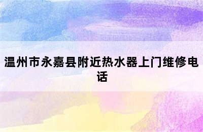 温州市永嘉县附近热水器上门维修电话