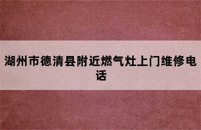 湖州市德清县附近燃气灶上门维修电话