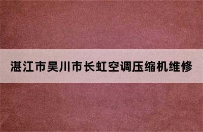 湛江市吴川市长虹空调压缩机维修