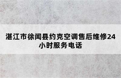 湛江市徐闻县约克空调售后维修24小时服务电话