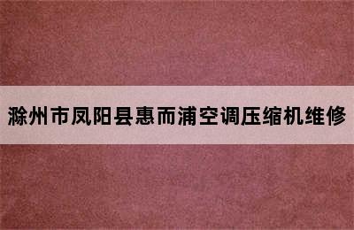 滁州市凤阳县惠而浦空调压缩机维修