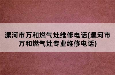 漯河市万和燃气灶维修电话(漯河市万和燃气灶专业维修电话)