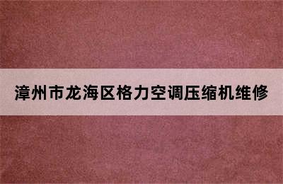 漳州市龙海区格力空调压缩机维修