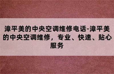 漳平美的中央空调维修电话-漳平美的中央空调维修，专业、快速、贴心服务