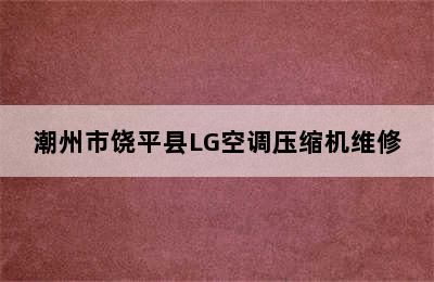 潮州市饶平县LG空调压缩机维修