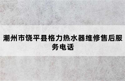 潮州市饶平县格力热水器维修售后服务电话