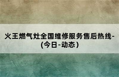 火王燃气灶全国维修服务售后热线-(今日-动态）