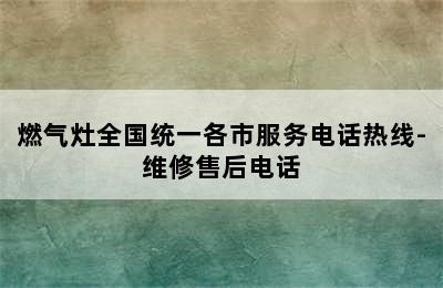 燃气灶全国统一各市服务电话热线-维修售后电话