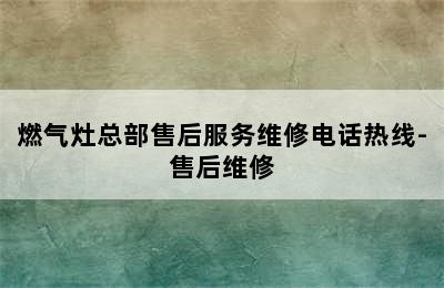 燃气灶总部售后服务维修电话热线-售后维修