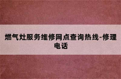 燃气灶服务维修网点查询热线-修理电话