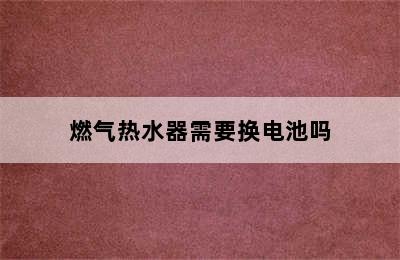 燃气热水器需要换电池吗