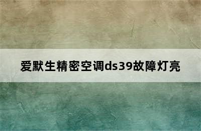 爱默生精密空调ds39故障灯亮