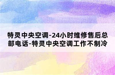 特灵中央空调-24小时维修售后总部电话-特灵中央空调工作不制冷