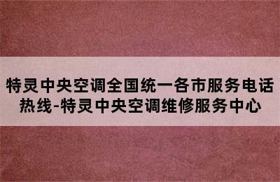 特灵中央空调全国统一各市服务电话热线-特灵中央空调维修服务中心