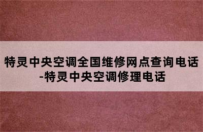 特灵中央空调全国维修网点查询电话-特灵中央空调修理电话