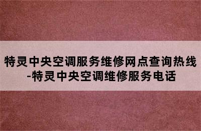 特灵中央空调服务维修网点查询热线-特灵中央空调维修服务电话