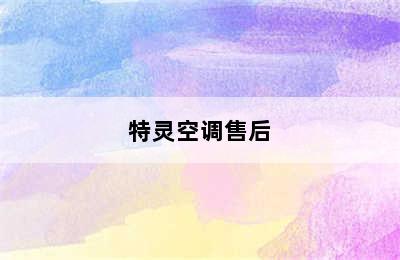 特灵空调售后