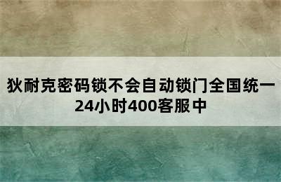 狄耐克密码锁不会自动锁门全国统一24小时400客服中