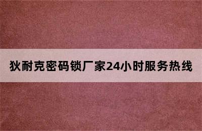 狄耐克密码锁厂家24小时服务热线