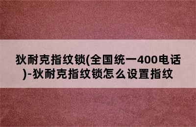 狄耐克指纹锁(全国统一400电话)-狄耐克指纹锁怎么设置指纹