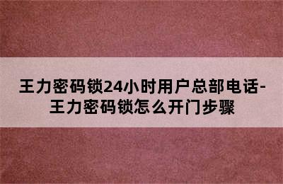 王力密码锁24小时用户总部电话-王力密码锁怎么开门步骤