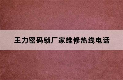 王力密码锁厂家维修热线电话