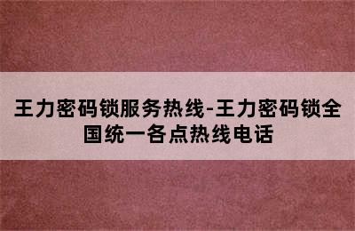 王力密码锁服务热线-王力密码锁全国统一各点热线电话