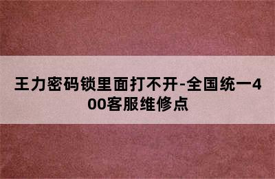 王力密码锁里面打不开-全国统一400客服维修点