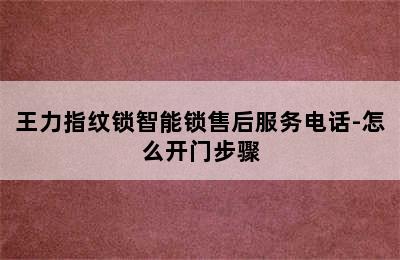 王力指纹锁智能锁售后服务电话-怎么开门步骤