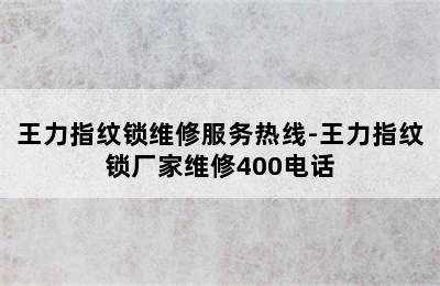 王力指纹锁维修服务热线-王力指纹锁厂家维修400电话