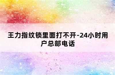 王力指纹锁里面打不开-24小时用户总部电话