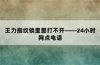 王力指纹锁里面打不开——24小时网点电话