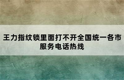 王力指纹锁里面打不开全国统一各市服务电话热线