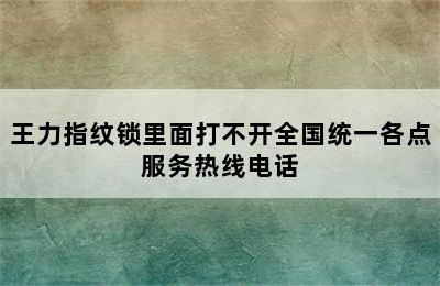 王力指纹锁里面打不开全国统一各点服务热线电话