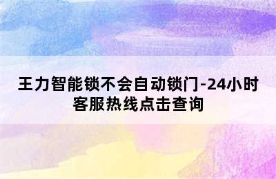 王力智能锁不会自动锁门-24小时客服热线点击查询