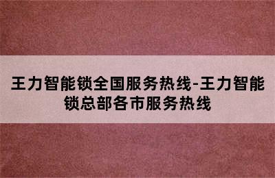 王力智能锁全国服务热线-王力智能锁总部各市服务热线