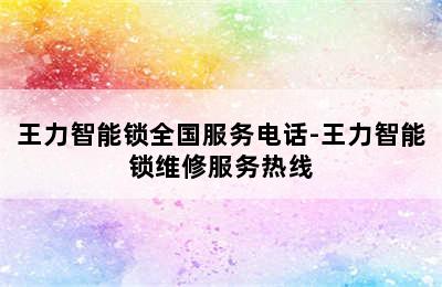 王力智能锁全国服务电话-王力智能锁维修服务热线