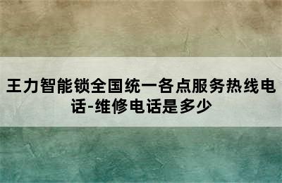 王力智能锁全国统一各点服务热线电话-维修电话是多少