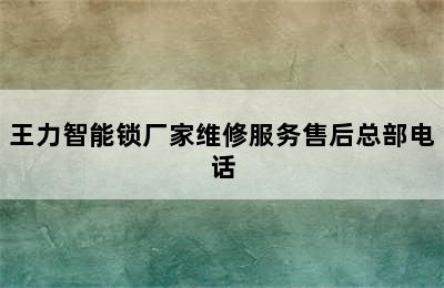 王力智能锁厂家维修服务售后总部电话