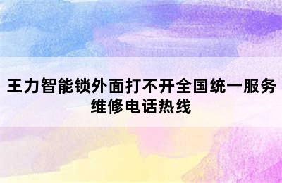 王力智能锁外面打不开全国统一服务维修电话热线