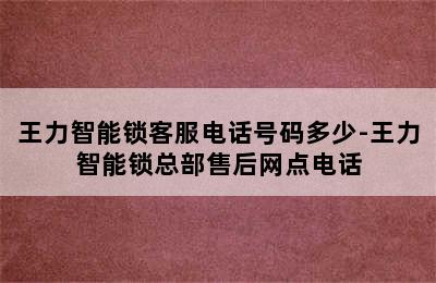 王力智能锁客服电话号码多少-王力智能锁总部售后网点电话