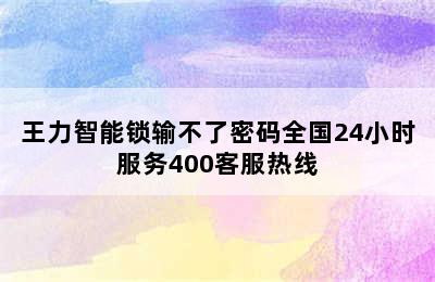 王力智能锁输不了密码全国24小时服务400客服热线