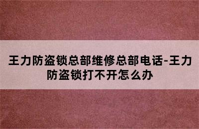 王力防盗锁总部维修总部电话-王力防盗锁打不开怎么办