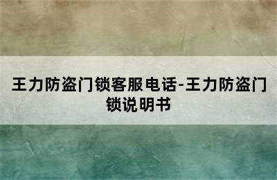 王力防盗门锁客服电话-王力防盗门锁说明书