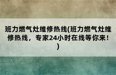 班力燃气灶维修热线(班力燃气灶维修热线，专家24小时在线等你来！)